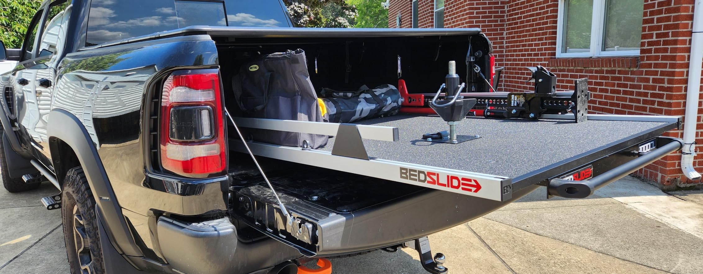 Bedslide 1000 Classic Sliding Truck Bed Organizer, 65 x 48-Inch, Capacity 1000 lbs, Truck Bed Storage Drawer, Black customer photo 2