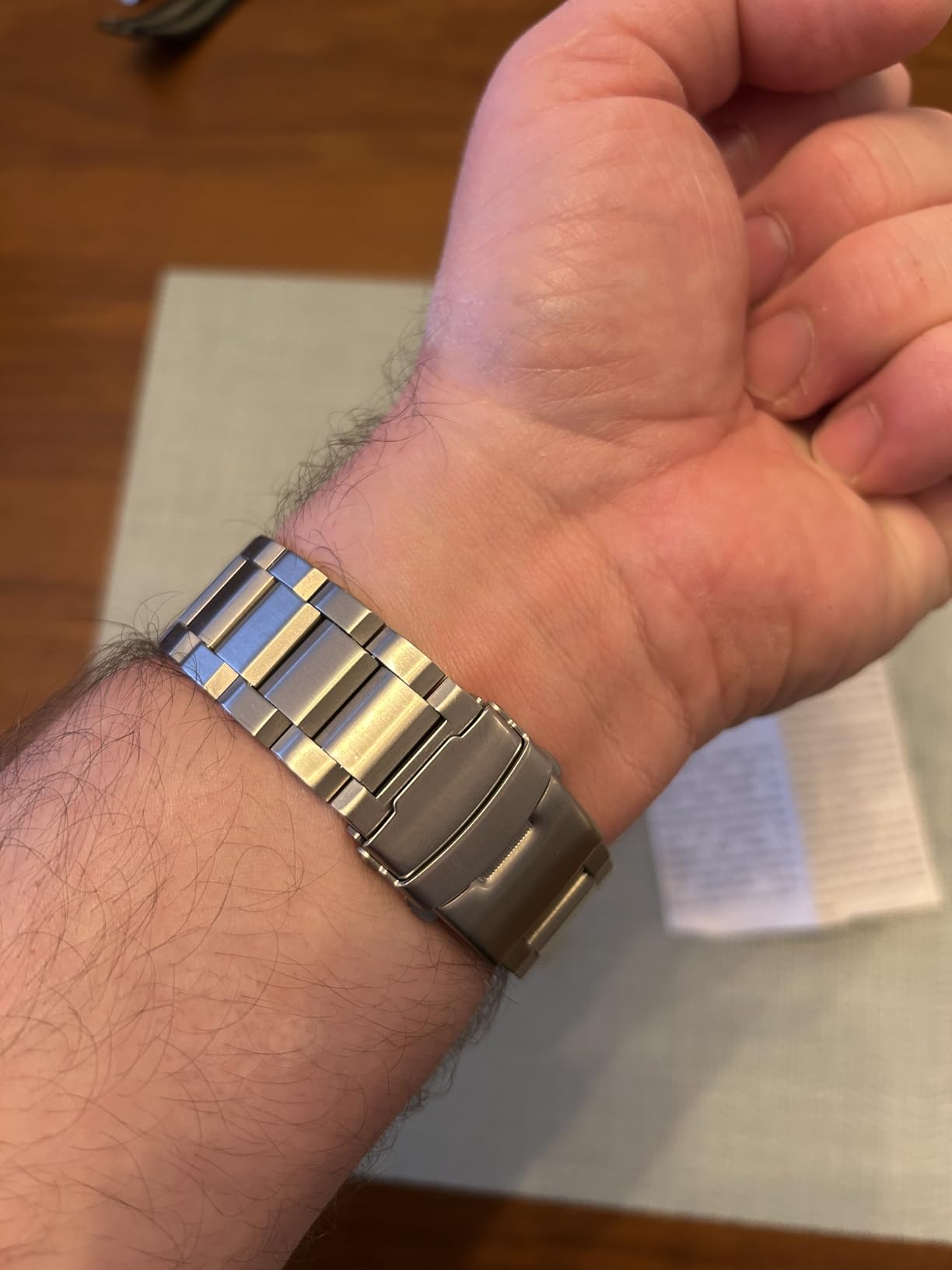 Quick Release Brushed Metal Watch Band for Men Women Stainless Steel Watch Bracelet Straps 18mm 20mm 21mm 22mm 24mm 26mm Watch Bands with Double FlipLock Buckle Black or Silver Blue Gold Grey customer photo 2