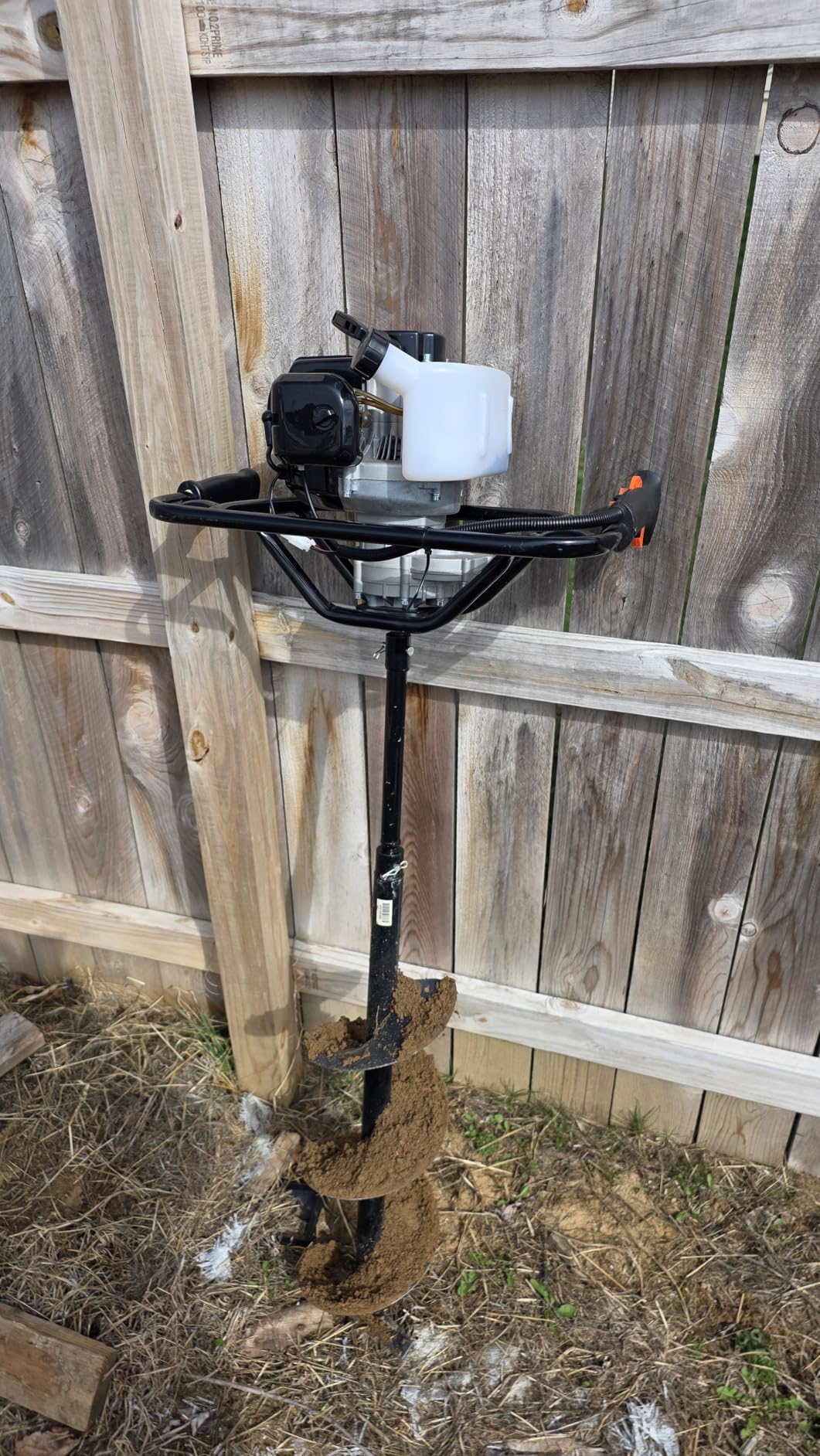 52cc 1800W Gas Powered Earth Auger EPA Certified Post Hole Digger, with 2 Drill Bits 6