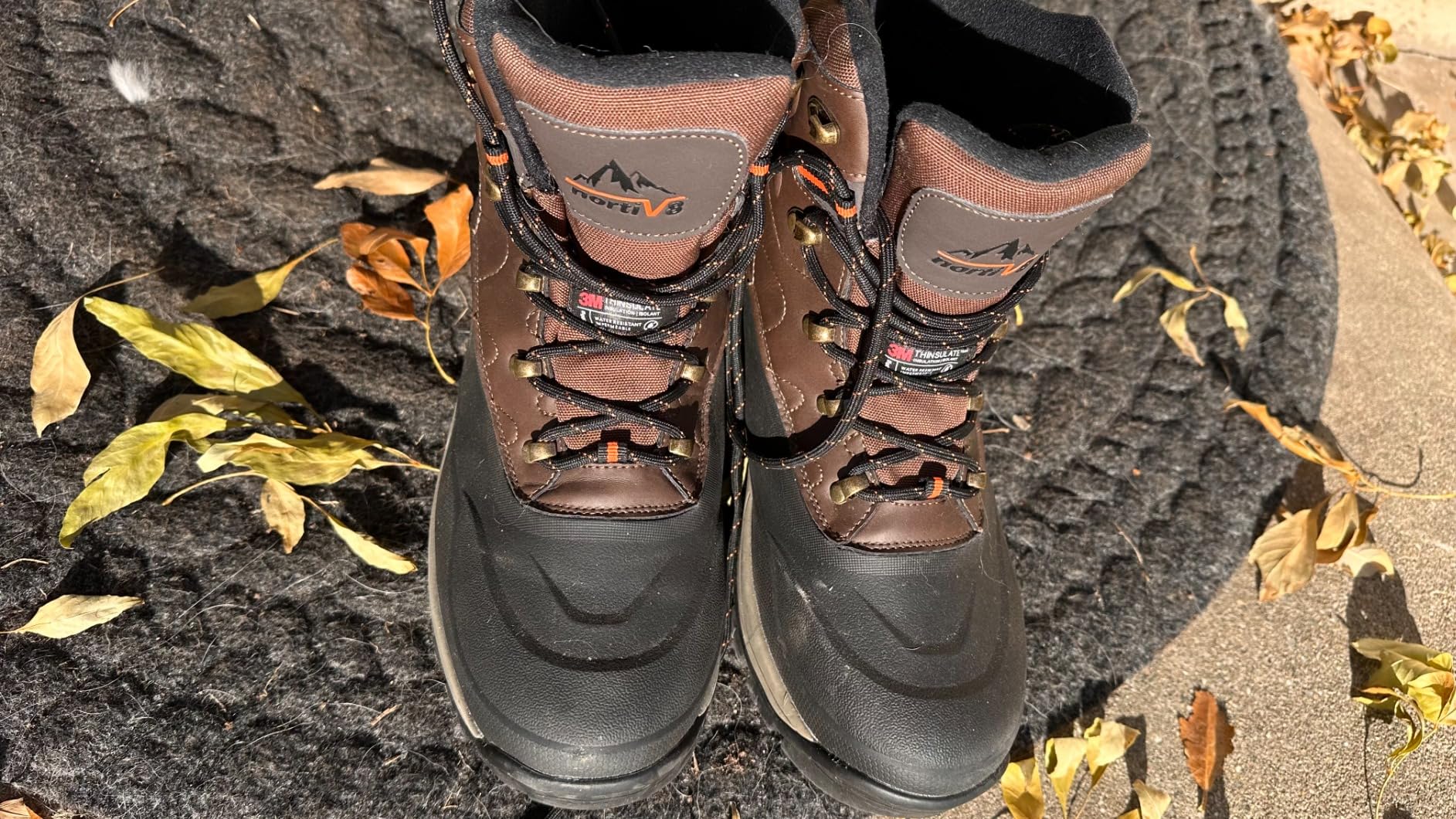 NORTIV 8 Men's Insulated Waterproof Construction Hiking Winter Snow Boots customer photo 1