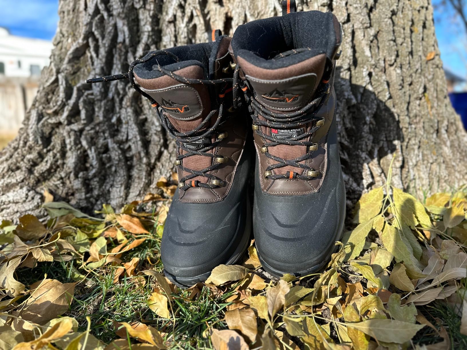 NORTIV 8 Men's Insulated Waterproof Construction Hiking Winter Snow Boots customer photo 2