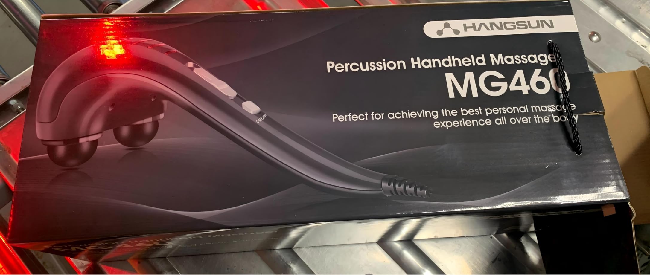 HANGSUN Handheld Neck Back Massager for Pain Relief Deep Tissue, Electric Double Head Percussion Massage MG460 for Shoulder, Leg, Foot, Muscles, Full Body, Corded, 2.3 lb customer photo 1