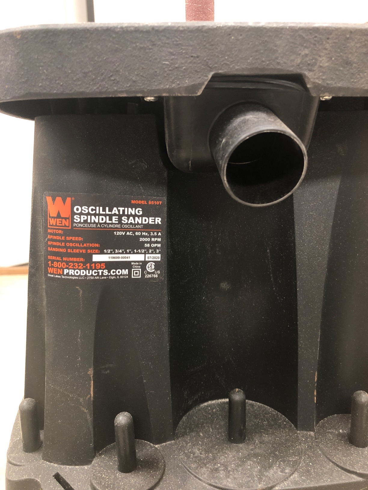 WEN 6510T 3.5 Amp Oscillating Spindle Sander customer photo 2