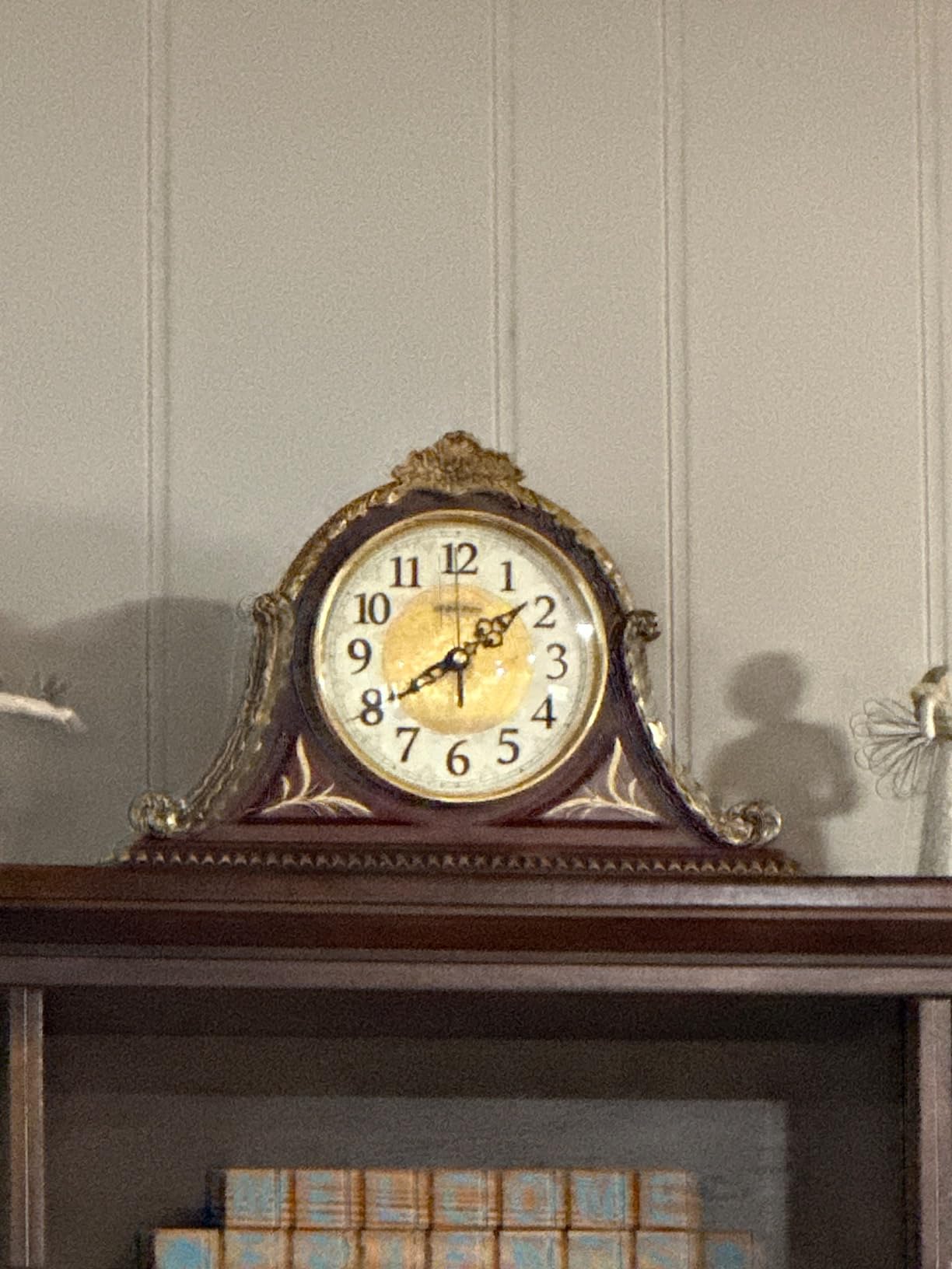 Mantel Clock with Real Wood, 4 Chime Options, Antique Vintage Design customer photo 1