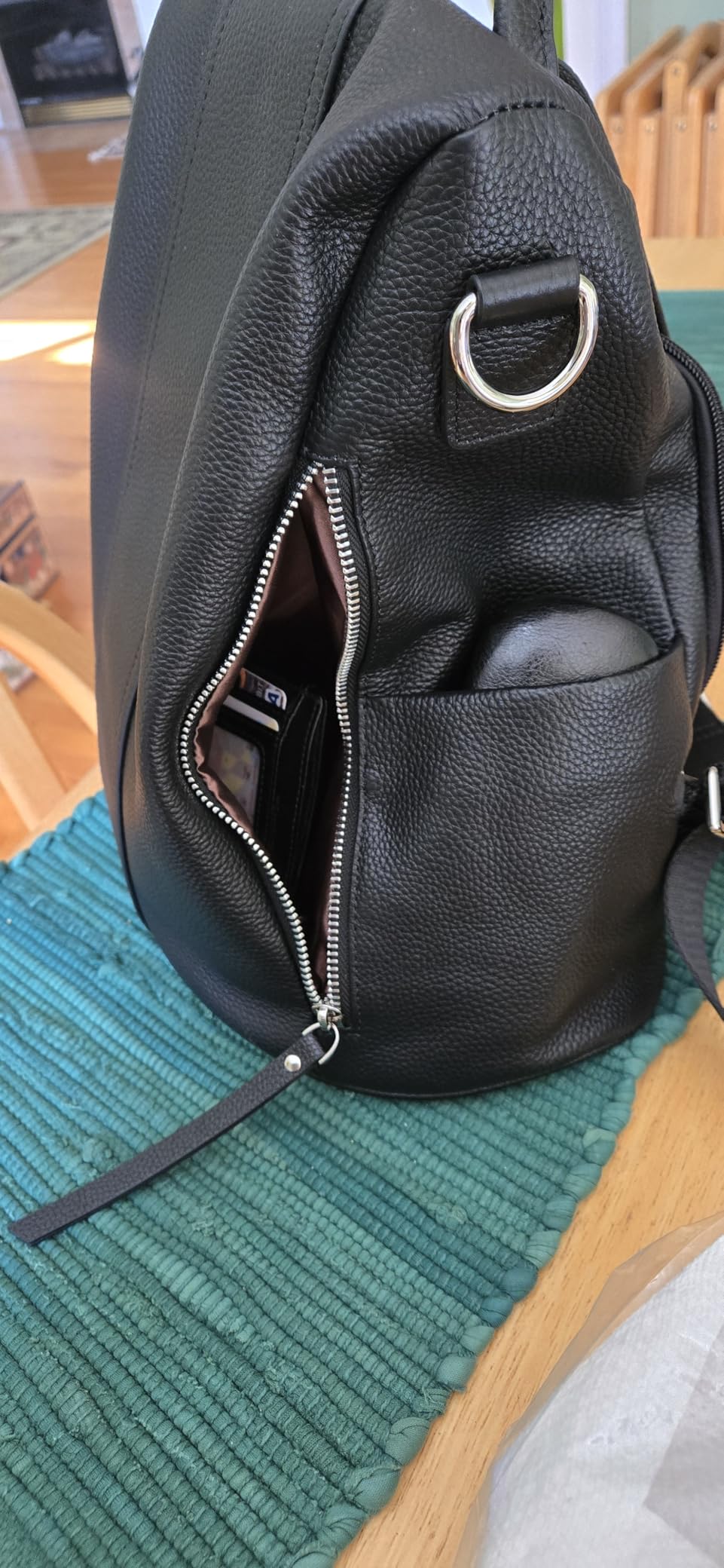 S-ZONE Leather Backpack Purses for Women Antitheft Rucksack Shoulder Bag Medium customer photo 1