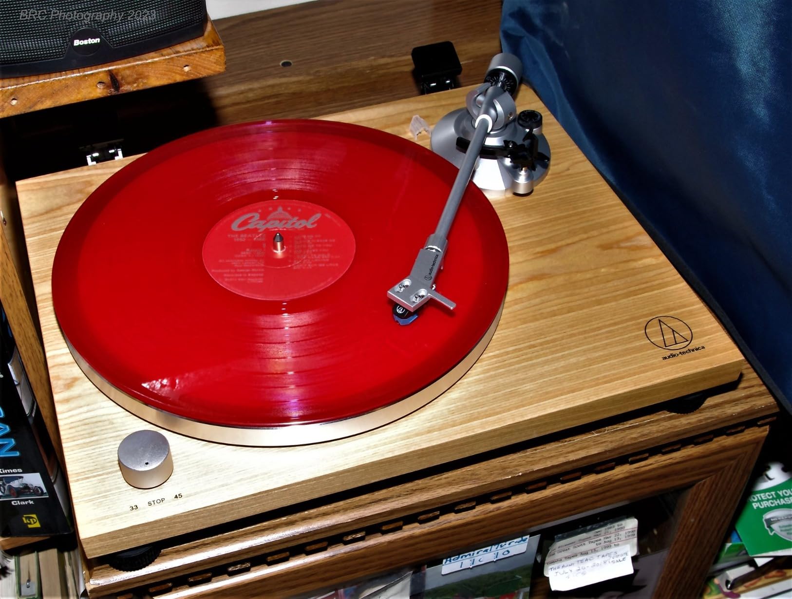 Audio-Technica AT-LPW40WN Fully Manual Belt-Drive Turntable, 2 Speeds, Dynamic Anti-Skate Control, Carbon-Fiber Tonearm, Walnut customer photo 2