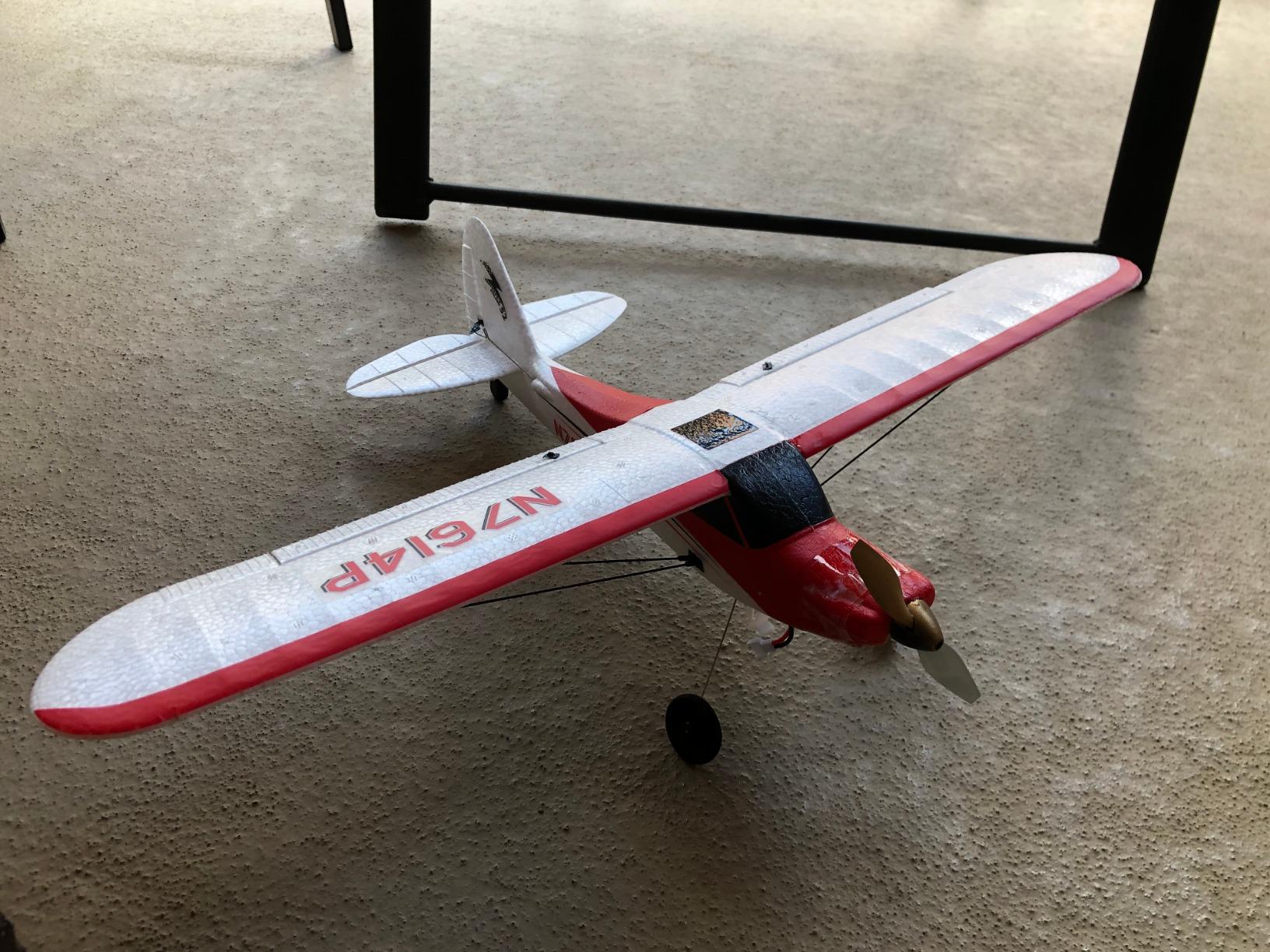 VOLANTEXRC RC Plane Trainer Sport Cub 4CH Remote Control Airplane with Prop Saver, 6-Axis Gyro Stabilizer & 3 Modes to Fly, Radio Controlled Aircraft RTF for Beginners & Adults (500mm,Red) customer photo 2