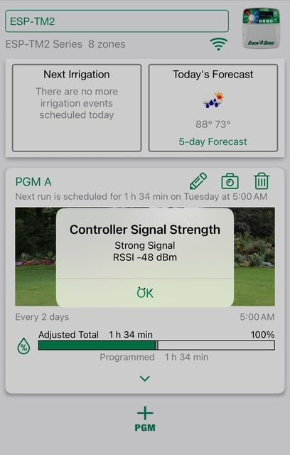 Rain Bird ESP-TM2 Indoor Outdoor Irrigation WiFi Zone Controller with LNK WiFi Module (8 Zone) customer photo 2