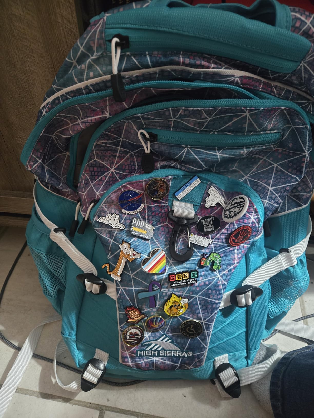 High Sierra Loop Backpack, Travel, or Work Bookbag with Tablet Sleeve, Graffiti/Black/Ash customer photo 1