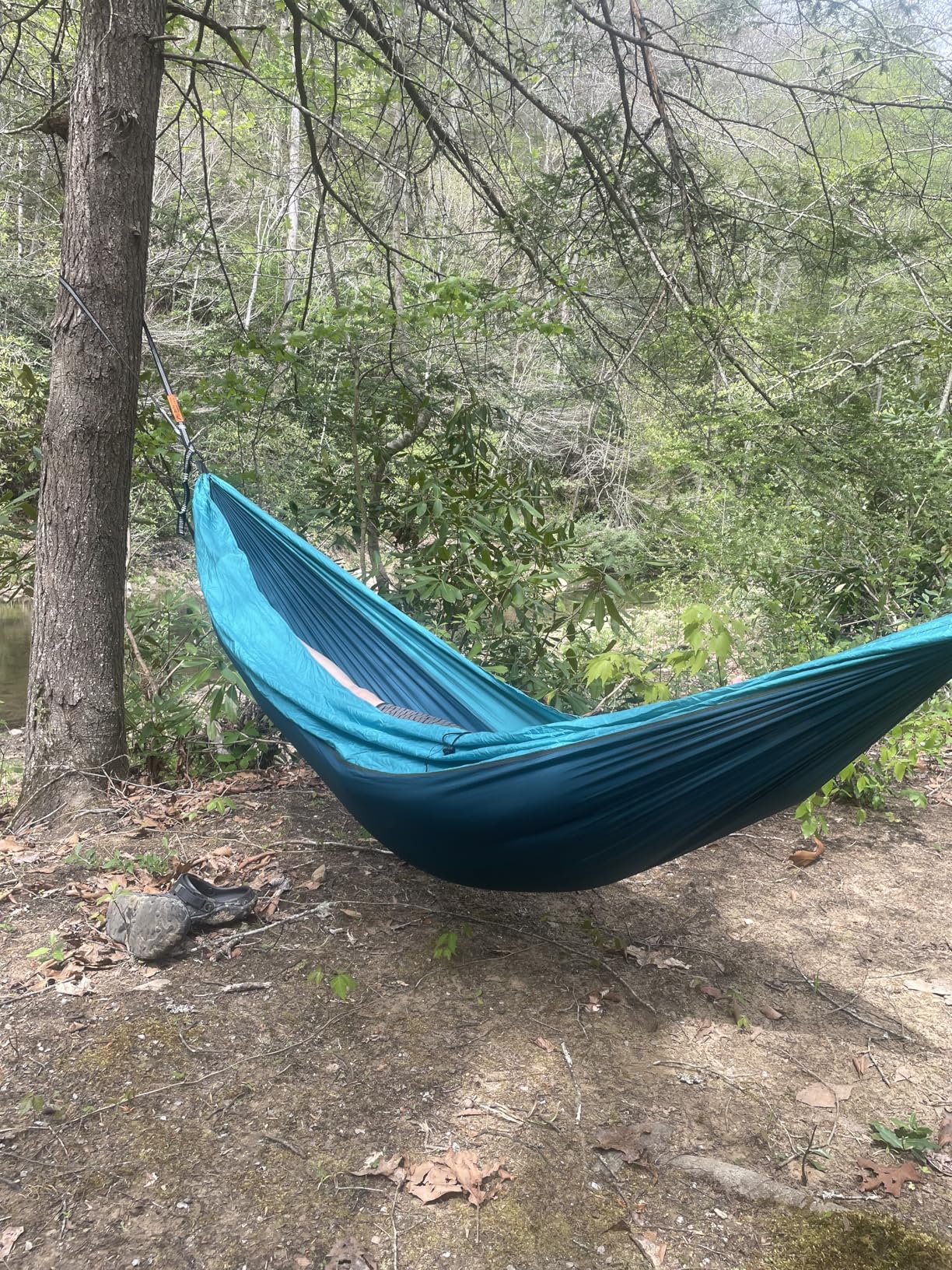 AnorTrek Camping Hammock, Super Lightweight Portable Parachute Hammock with Two Tree Straps Single or Double Nylon Travel Tree Hammocks for Camping Backpacking Hiking customer photo 2