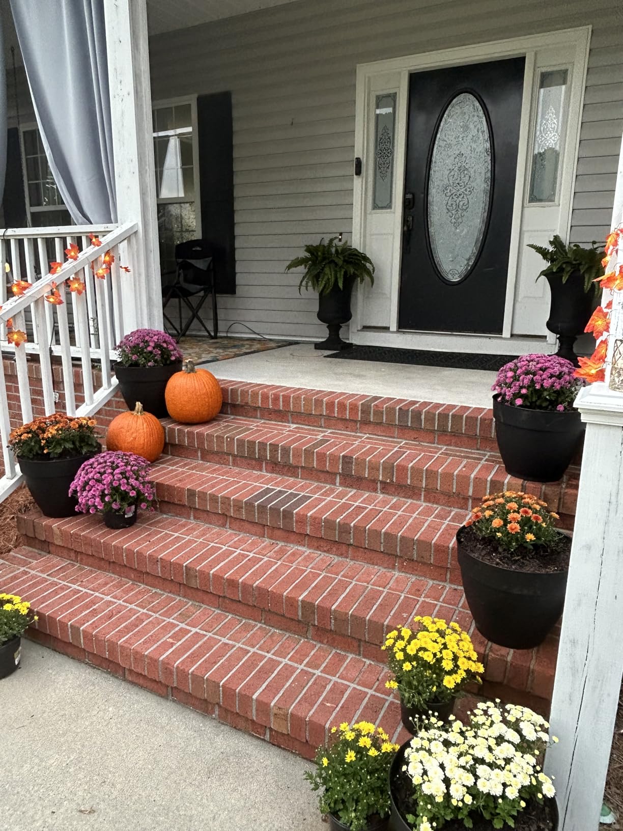 TURNMEON 2 Pack Fall Decor Enlarged Maples Leaves Lights Total 20Ft 40LED Fall Decorations for Home, Battery Operated Autumn Garland Lights Waterproof Indoor Outdoor Halloween Thanksgiving Decorations customer photo 2