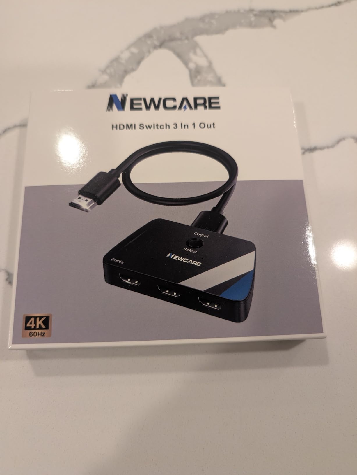 [Upgrade] HDMI Switch 3 in 1 Out, 4K@60Hz HDMI 2.0 Switch Splitter with 2.6FT Long HDMI Cable, 3-Port HDMI Switcher Selector, Supports 4K 30Hz 3D 1080P HDCP2.2 for PS5 Xbox DVD Player Fire Stick PC customer photo 1