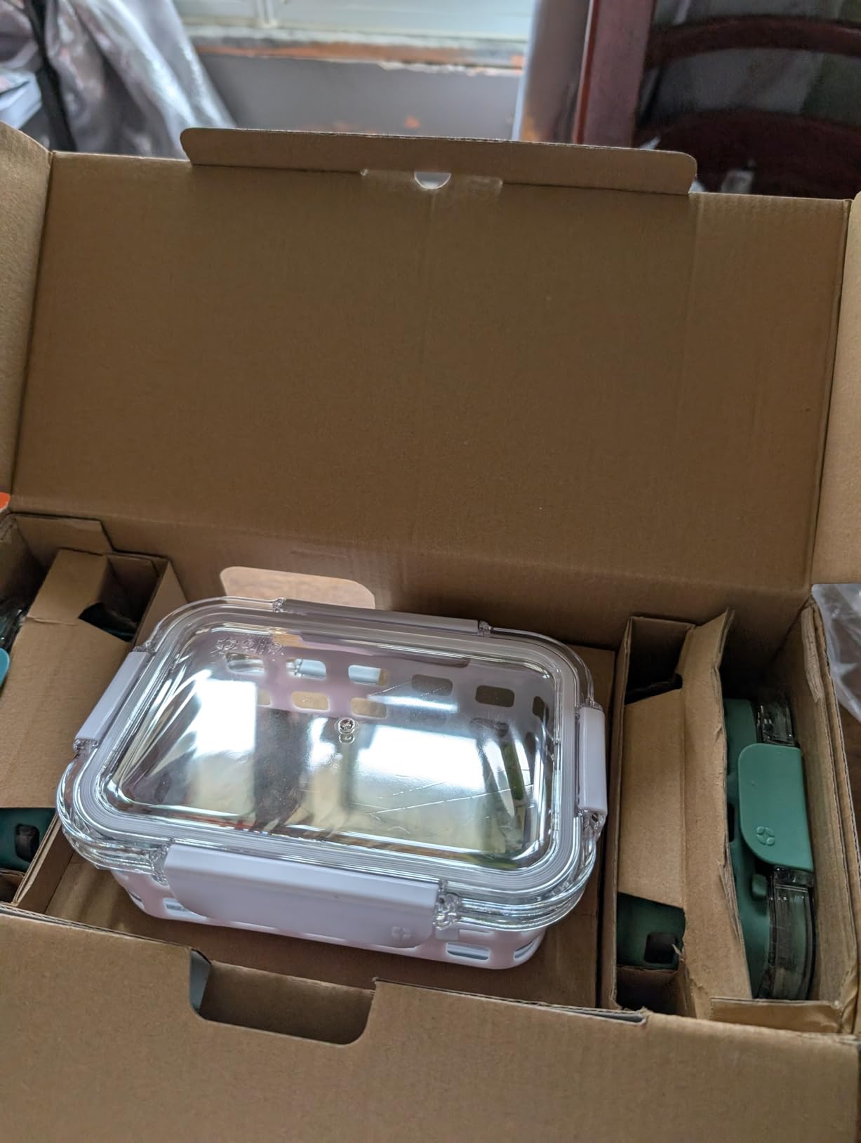 Ello Duraglass 3.4 Cup Meal Prep Sets 10Pc, 5 Pack Set- Glass Food Storage Container with Silicone Sleeve and Airtight BPA-Free Plastic Lids, Dishwasher, Microwave, and Freezer Safe, Evening Orchard customer photo 1