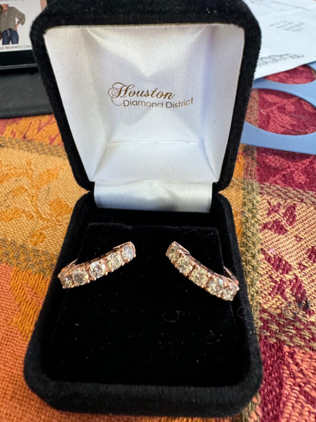 0.5 to 5 Carat Five Stone Diamond Hoop Huggie Earrings Value Collection customer photo 1