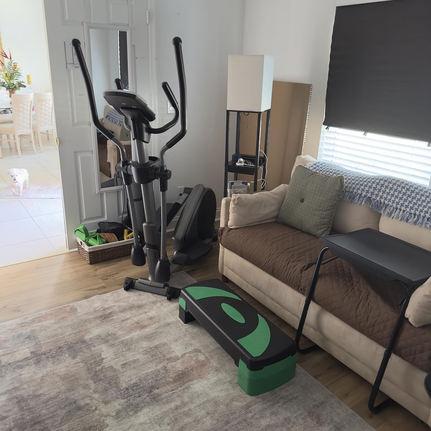 Sunny Health & Fitness Elliptical Machine with Extended Stride, Ultra Quiet 300 lbs Capacity Cross Training Cardio Full Body Exercise for Home, Sunny Fit App Access, Optional 12