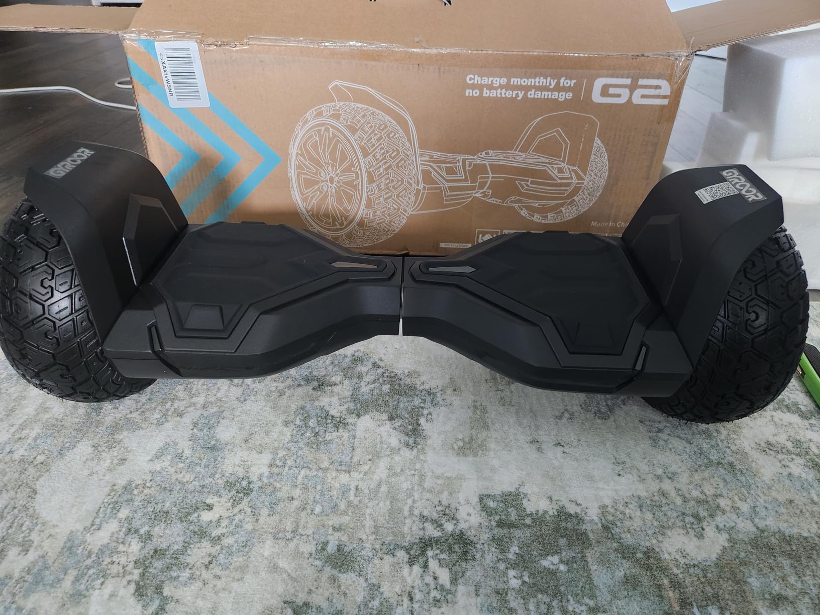 Gyroor Warrior 8.5 inch All Terrain Off Road Scooter with Bluetooth Speakers and LED Lights,Self Balancing Scooter for Kids ages 6-12 and Adults customer photo 1