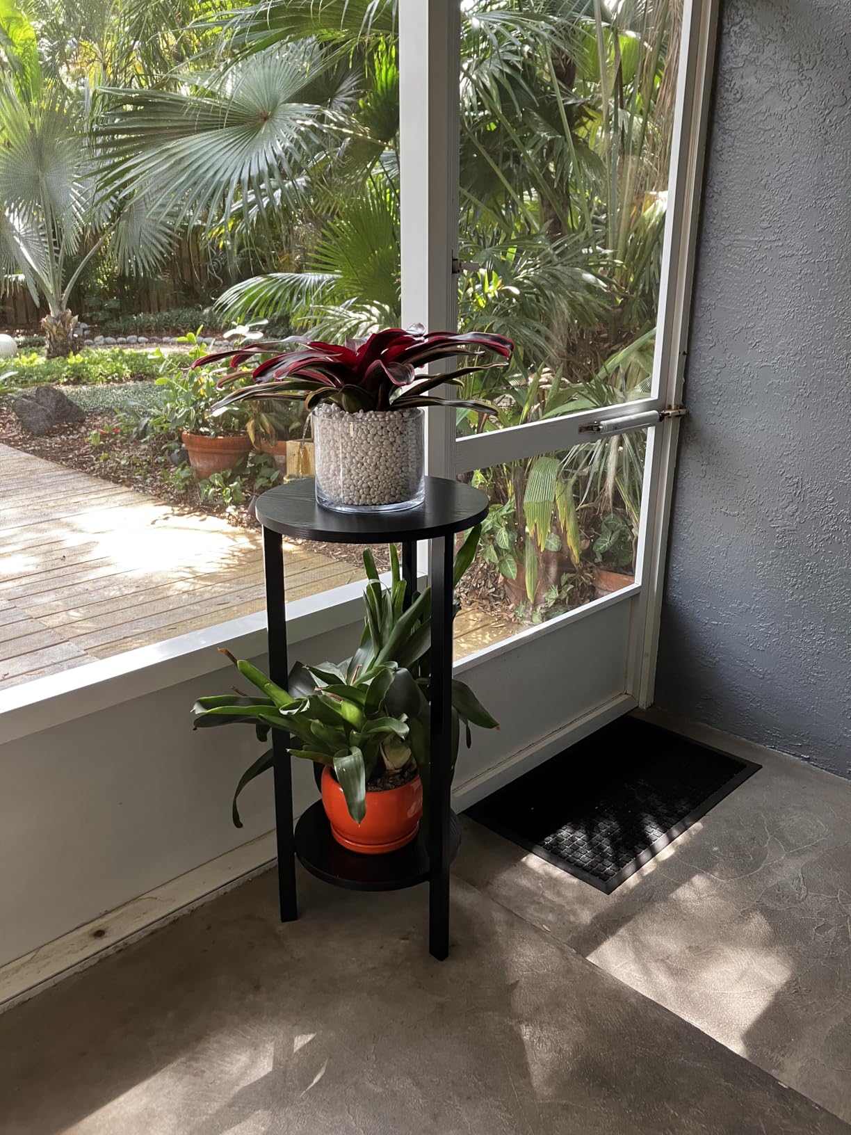 Convenience Concepts Graystone 2 Tier Tall Plant Stand 31