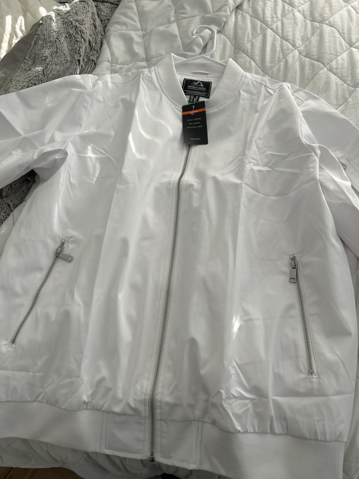TACVASEN Men's Bomber Jacket Lightweight Casual Spring Fall Windbreaker Zip Up Coat with Pocket customer photo 1