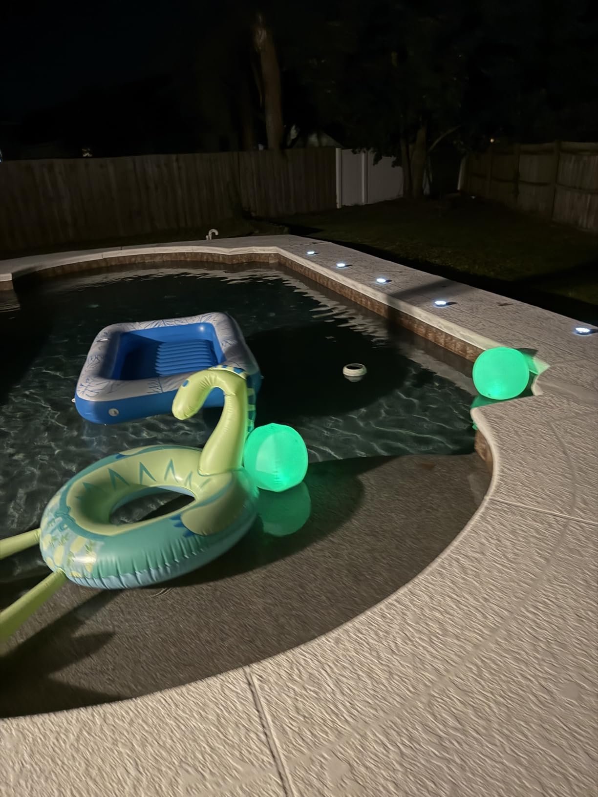 HAPIKAY Solar Floating Pool Lights, 2 Pack, 14-Inch Auto Color-Changing LED Light Balls, Waterproof Inflatable Solar Pool Light, Patio, Backyard Pond Event Wedding Decor customer photo 1