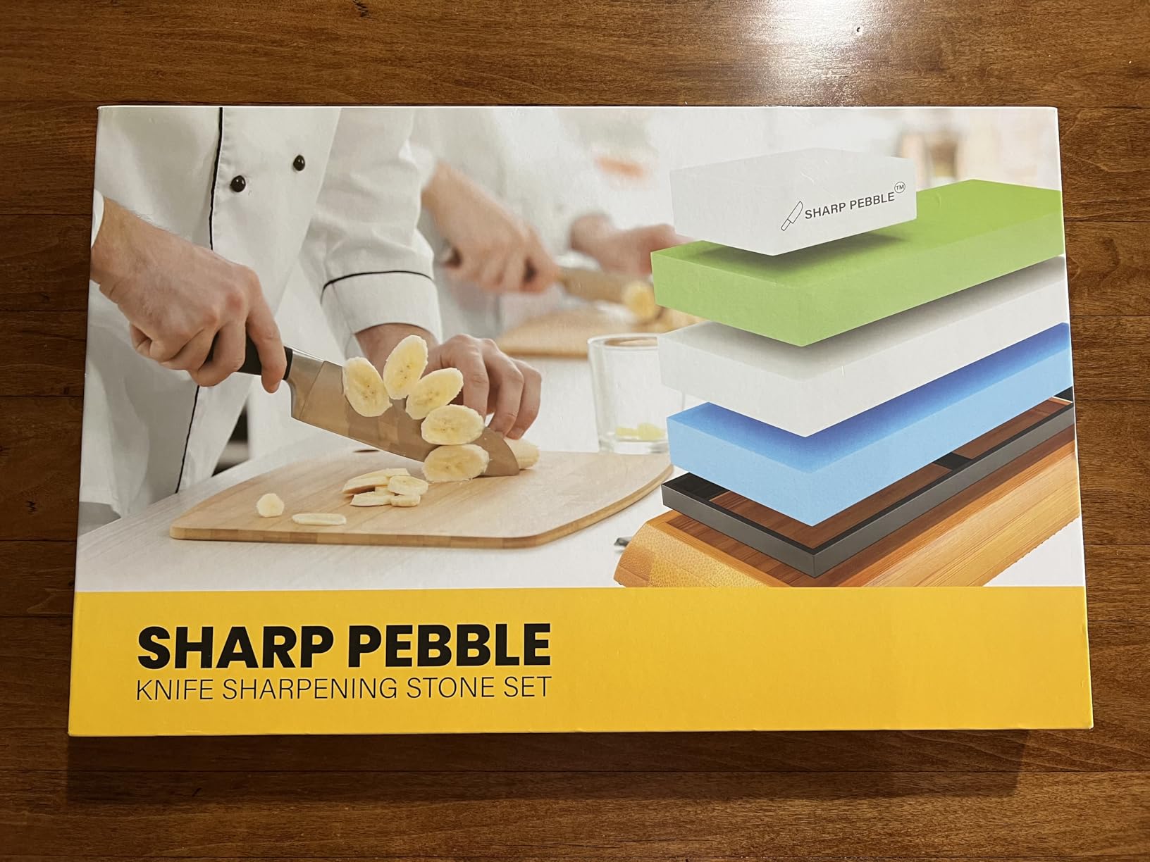 Sharp Pebble Knife Sharpening Stones Kit - Grits 400/1000/6000 Extra Large Whetstone - Wet Stone Knives Sharpener Set with NonSlip Bamboo Base & Flattening Stone customer photo 2