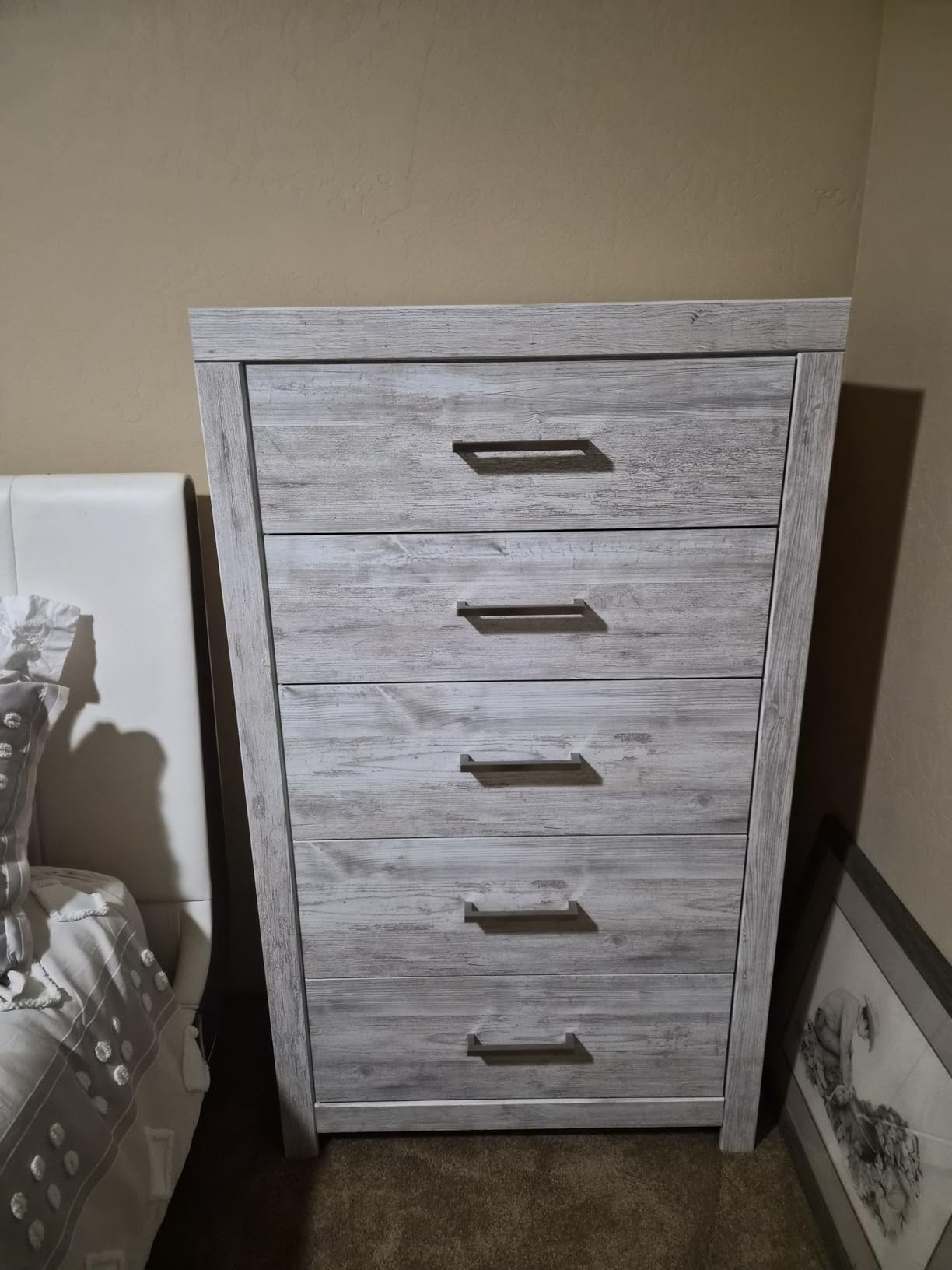 Signature Design by Ashley Drystan Casual 5 Drawer Chest, Dark Brown & Gray customer photo 1