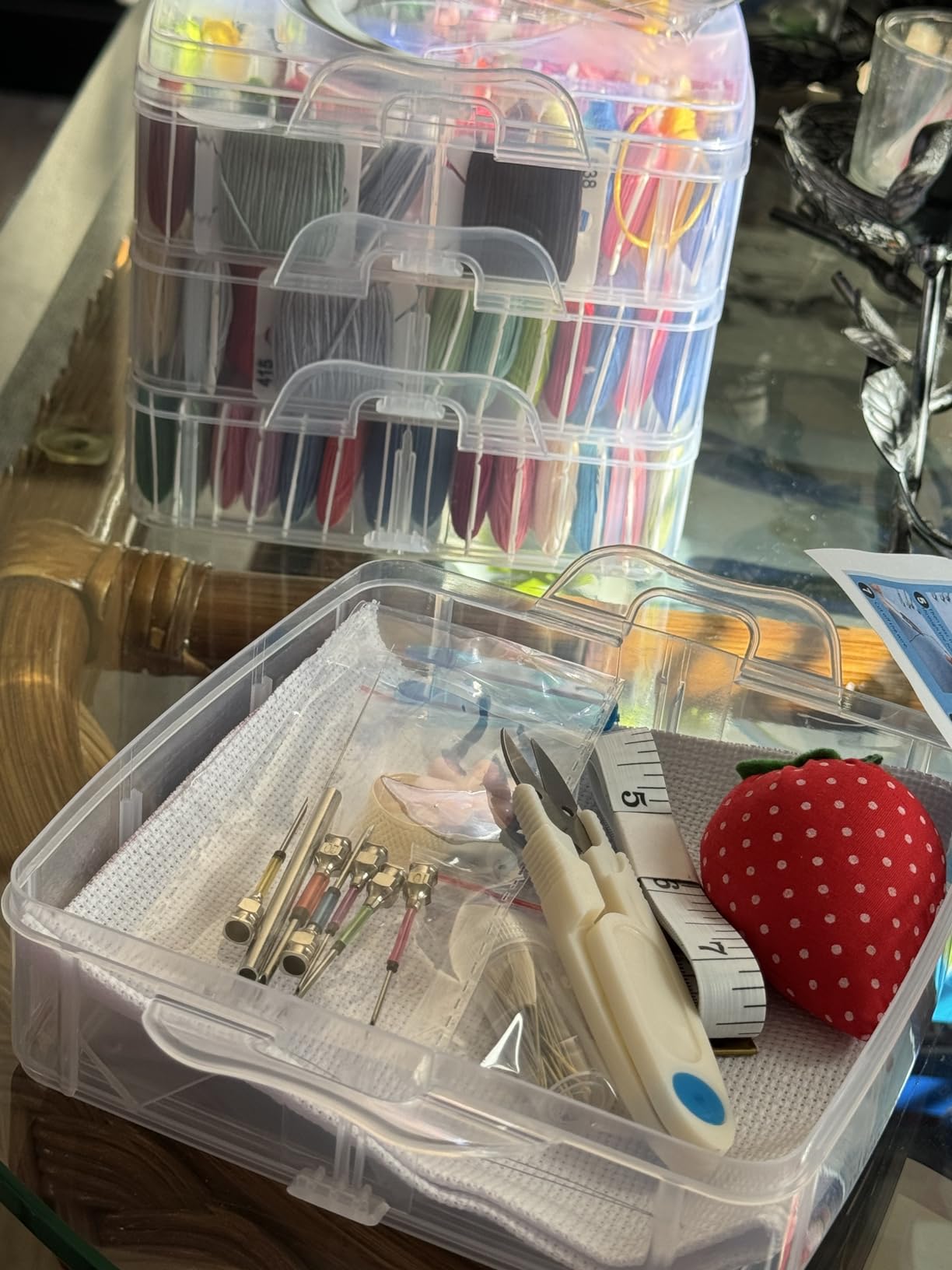 JUPEAN Embroidery Kit, Punch Needle Kit, 156 Pcs Punch Needle Tool, 110 Pcs Embroidery Floss, Punch Needles Kit for Beginners customer photo 1
