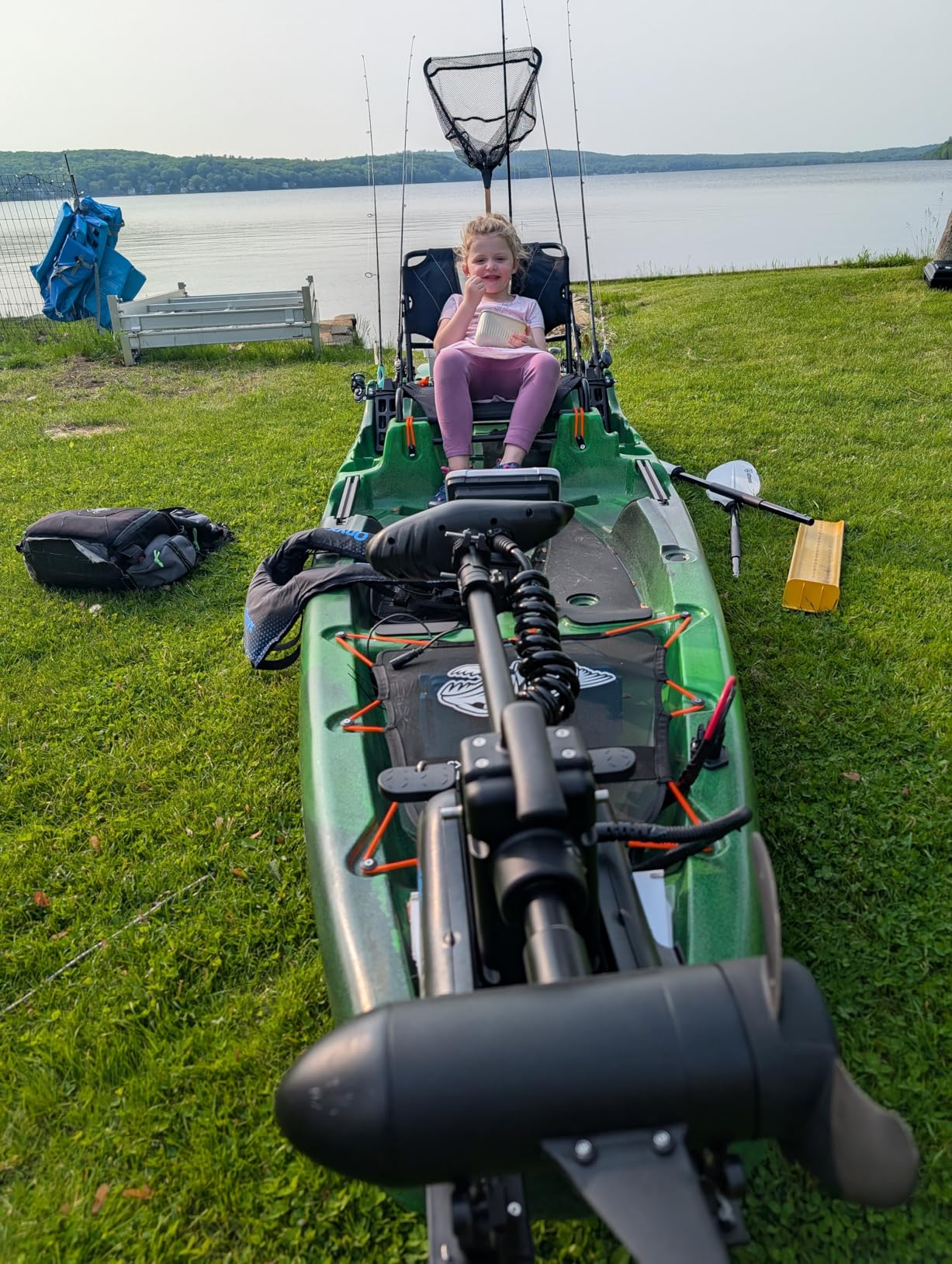 Perception Kayaks Outlaw 11.5 | Sit on Top Fishing Kayak | Fold Away Lawn Chair Seat | 4 Rod Holders | Integrated Tackle Trays customer photo 2