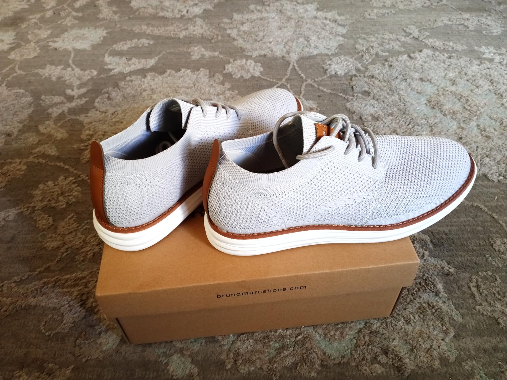 Bruno Marc Men's KnitFlex Breeze Mesh Sneakers Oxfords Lace-Up Lightweight Casual Walking Shoes customer photo 1
