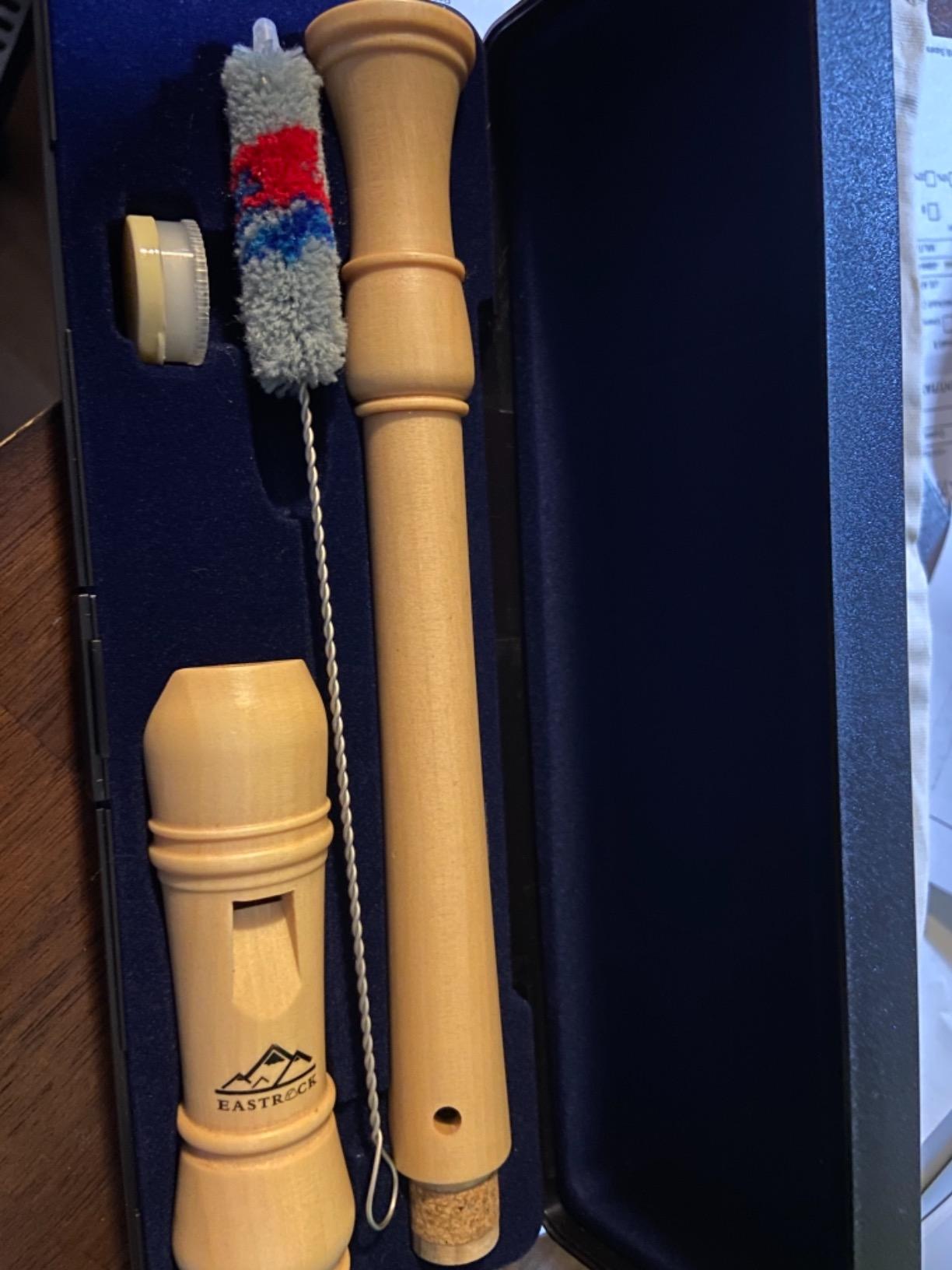 Eastrock Recorder Instrument for Adults Soprano Recorder Baroque Maple Wood C Key 2 Piece Recorder With Hard Case customer photo 2