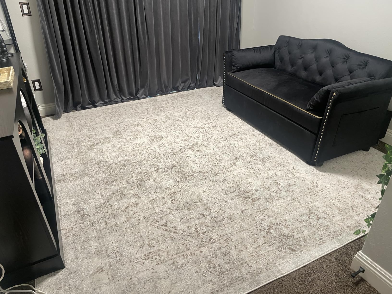 SAFAVIEH Area Rug 9x12 - Evoke Collection - Large - Ivory & Taupe, Distressed Design, Non-Shedding & Easy to Clean, Ideal for Living Room, Bedroom, Dining Space (EVK256E) customer photo 1