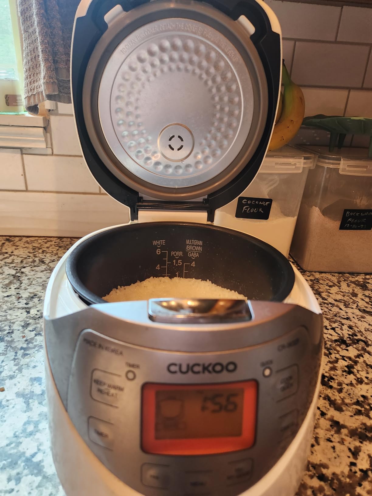 Cuckoo Micom Rice Cooker 6 Cup Uncooked / 12 Cup Cooked, Korean Fuzzy Logic Rice Cooker with Delay Timer & Keep Warm Setting, Versatile Food Steamer with Non-Stick Inner Pot, Silver (CR-0632F) customer photo 2