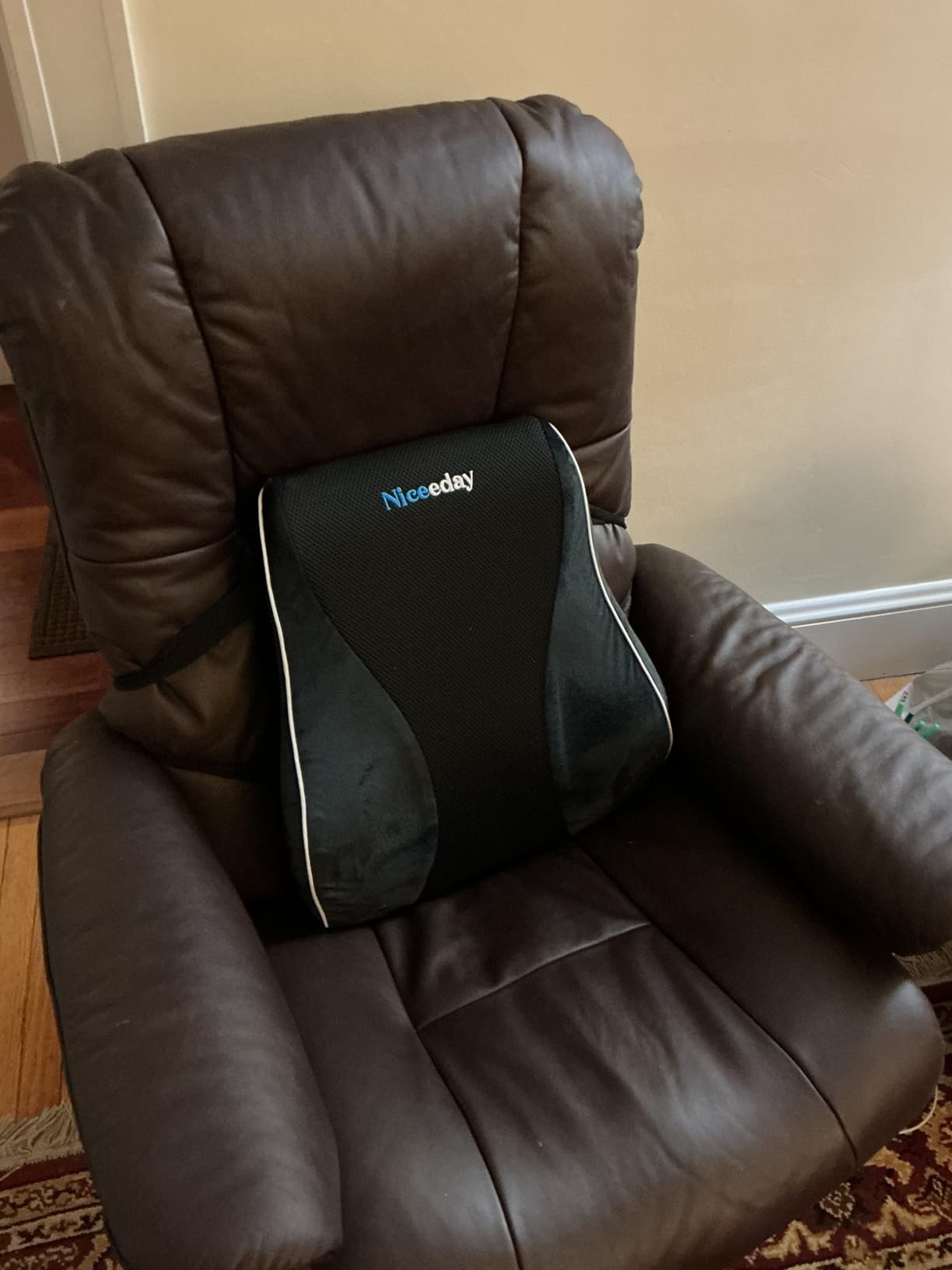 Niceeday Lumbar Support Pillow for Office Chair Car Back Support Pillow, Memory Foam Gaming Chair Desk Chair Back Cushion for Lower Back Pain Relief, Ergonomic Back Rest, Office Home Essentials customer photo 1