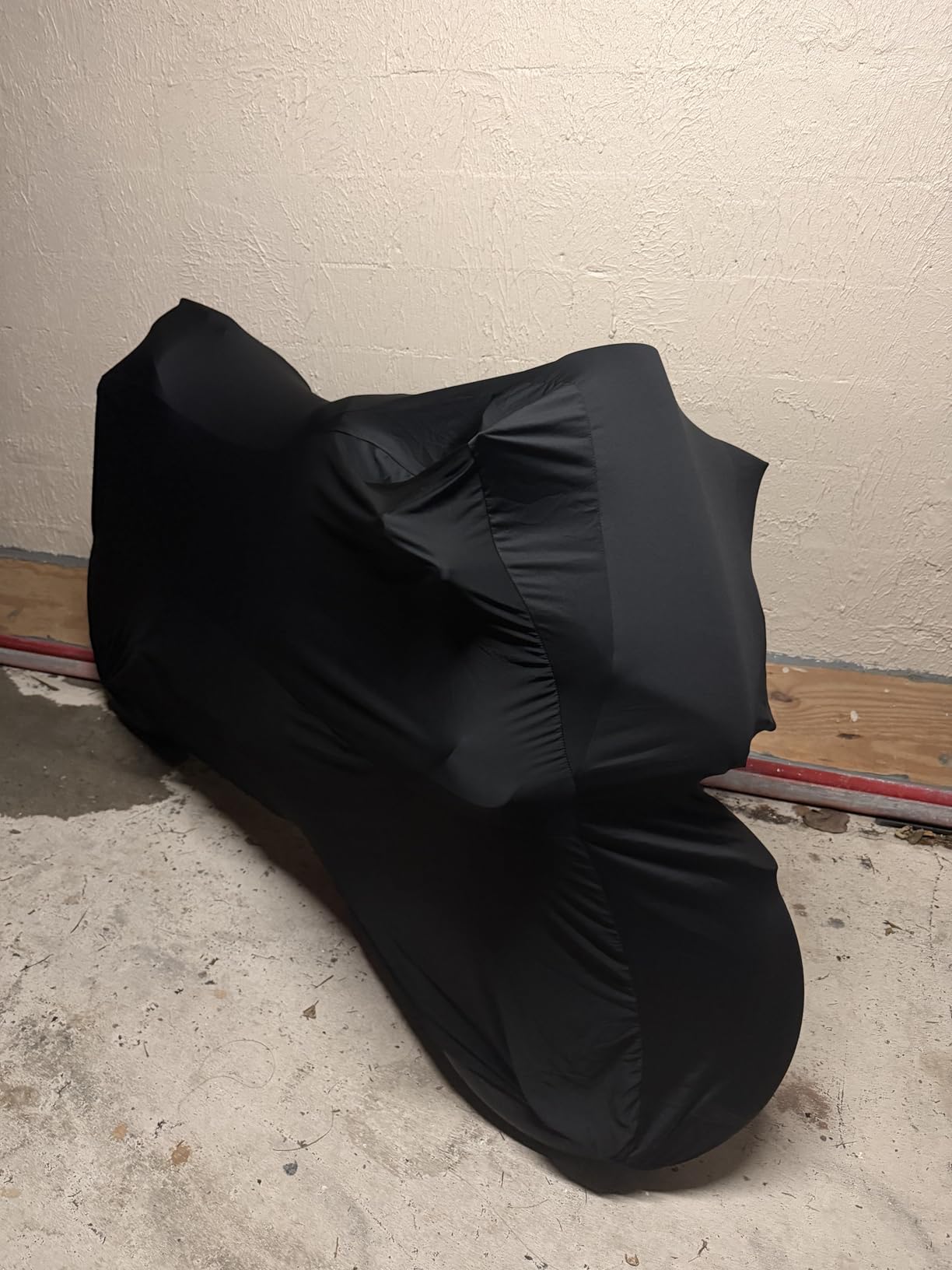 WinPower Indoor Motorcycle Cover Stretch Elastic Dustproof Covers for Motorbikes, 96inches customer photo 2