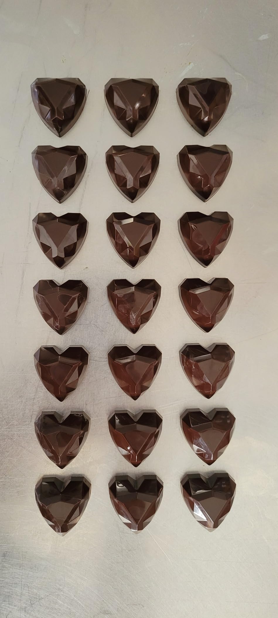 Goldbaking Diamond Heart Chocolate Mold Poly-carbonate Chocolate Mould Candy Tray customer photo 2