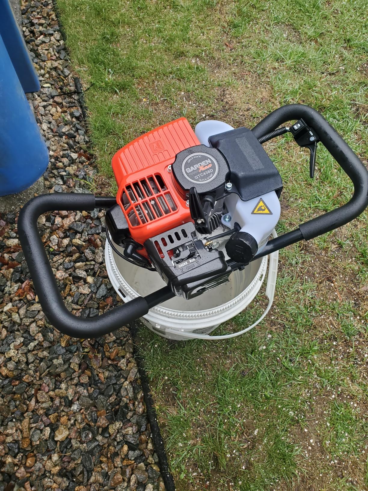 GardenTrax Earth Auger Combo 43cc 2cycle Powerhead with 8 Inch Auger Drill Bit EPA Compliant Post Hole Digger customer photo 1