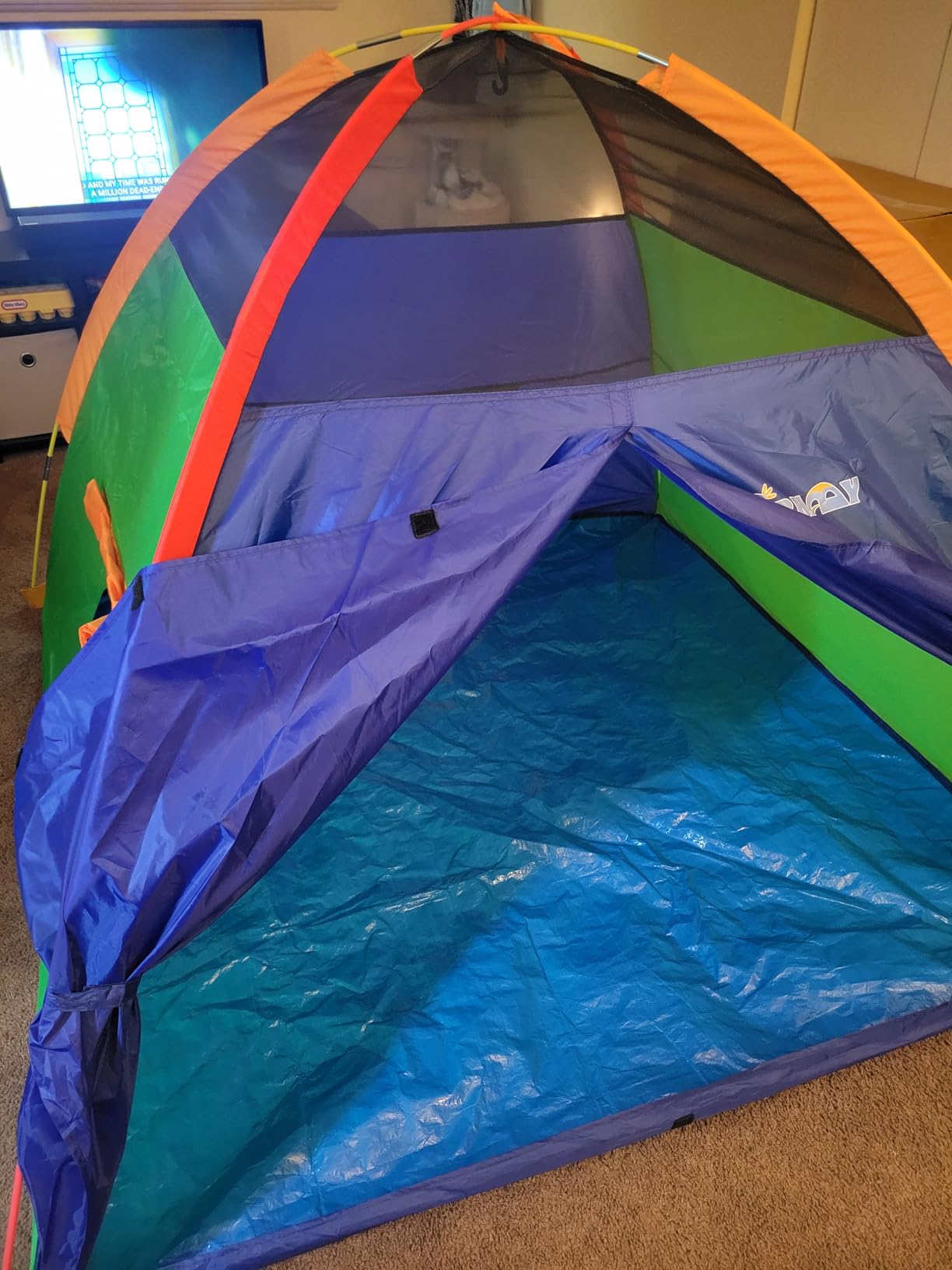 NARMAY Play Tent Easy Fun Dome Tent for Kids Indoor/Outdoor Fun - 60 x 60 x 44 inch customer photo 2