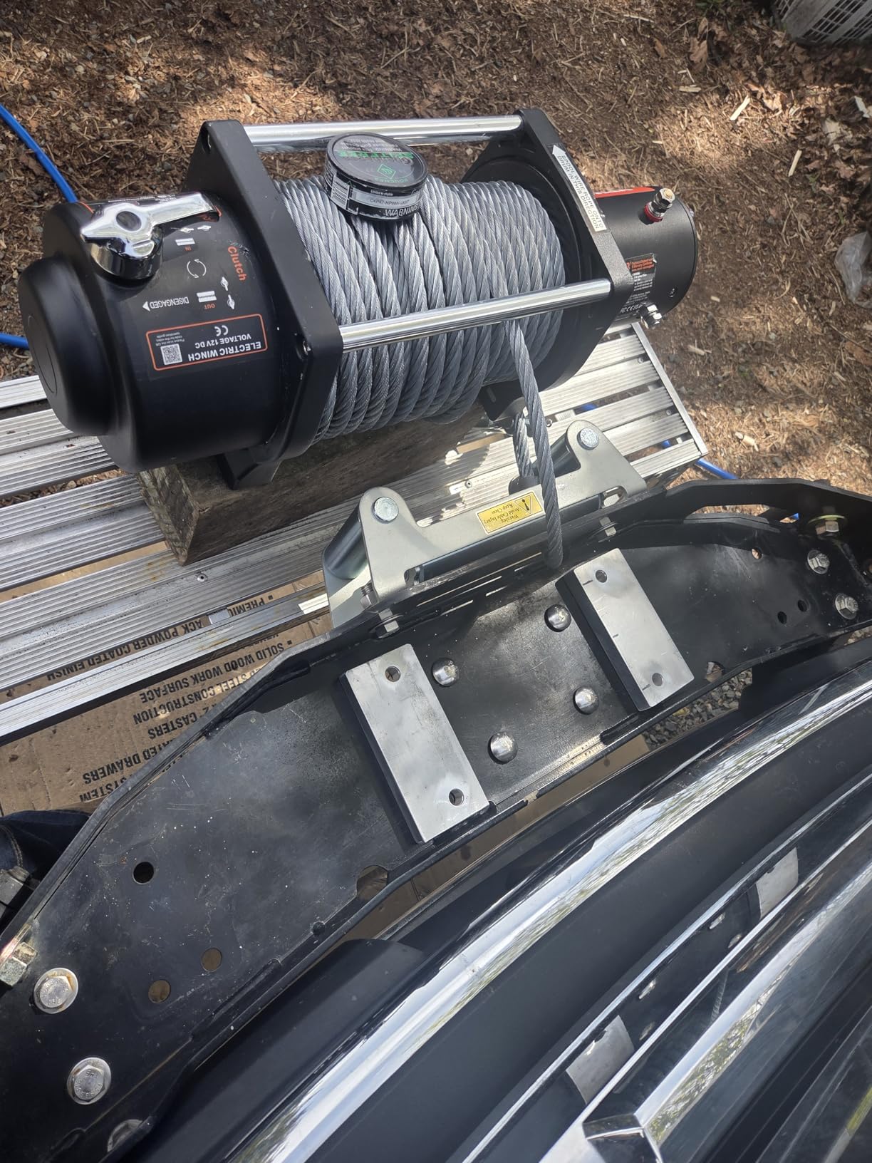 VEVOR Truck Winch 12000lbs Electric Winch 85ft Steel Cable 12V Power Winch with Wireless Remote Control and Powerful Motor customer photo 2