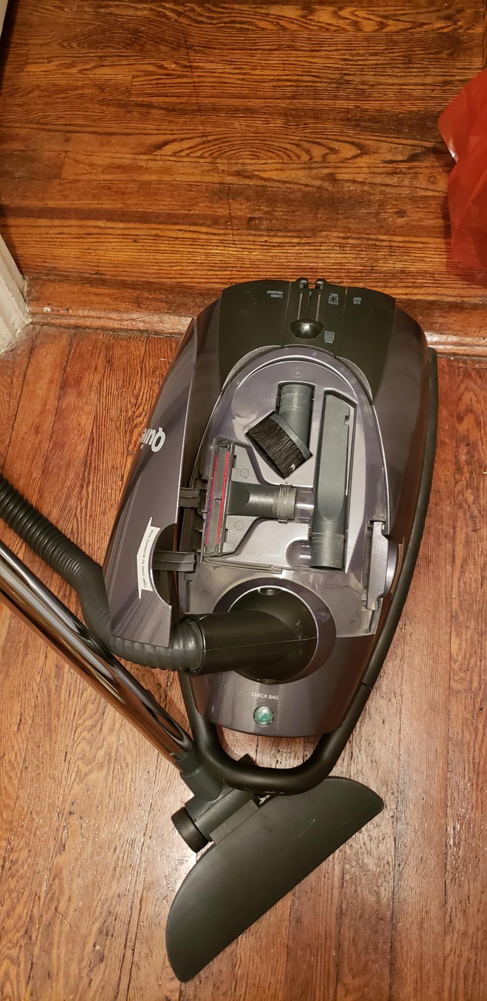 Eureka 3670M Canister Cleaner, Lightweight Powerful Vacuum for Carpets and Hard floors, w/ 5bags, Yellow customer photo 2