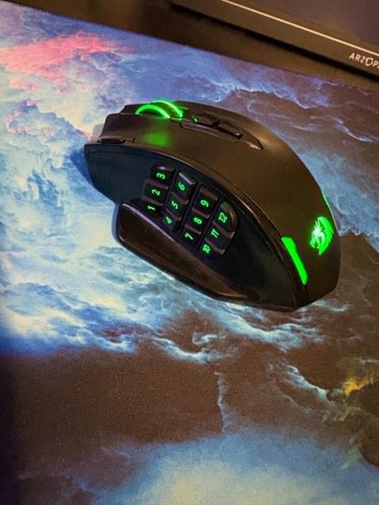 Redragon M913 Impact Elite Wireless Gaming Mouse, 16000 DPI Wired/Wireless RGB Mouse with 16 Programmable Buttons, 45 Hr Battery and Pro Optical Sensor, 12 Side Buttons MMO Mouse customer photo 1