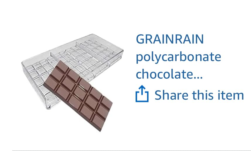 Grainrain Polycarbonate Chocolate Mold Bullet Clear Hard Plastic Candy Pastry Tools customer photo 2