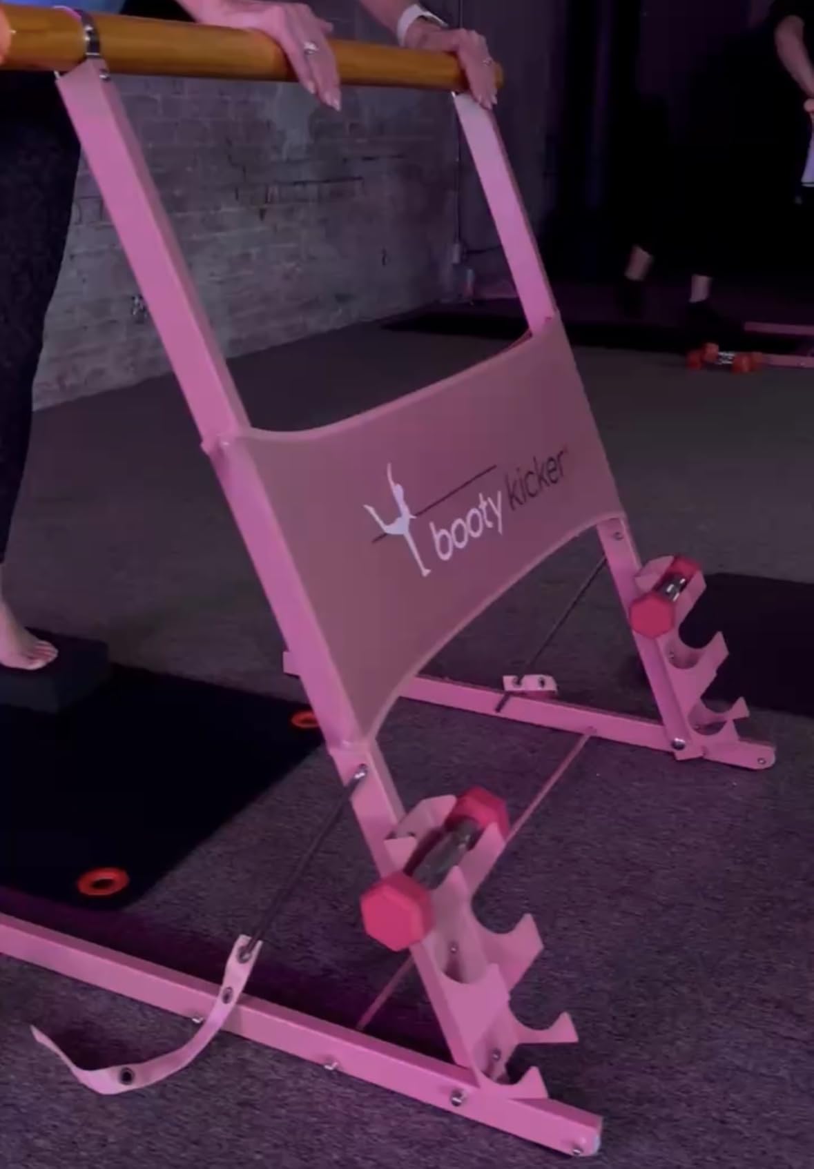 Portable Folding Exercise Bar for Barre, Balance and Ballet Home Workouts, Strong Freestanding Stable Design customer photo 2
