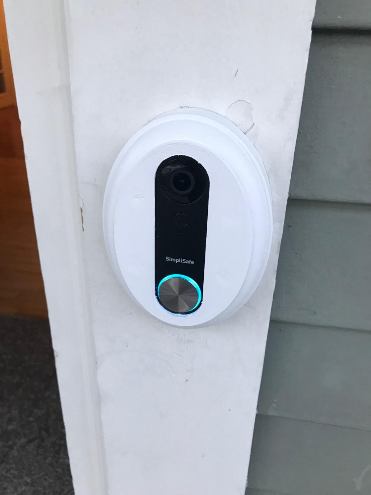 SimpliSafe Wired Doorbell, 1080p - Compatible with SimpliSafe Home Security System - Latest Gen customer photo 1