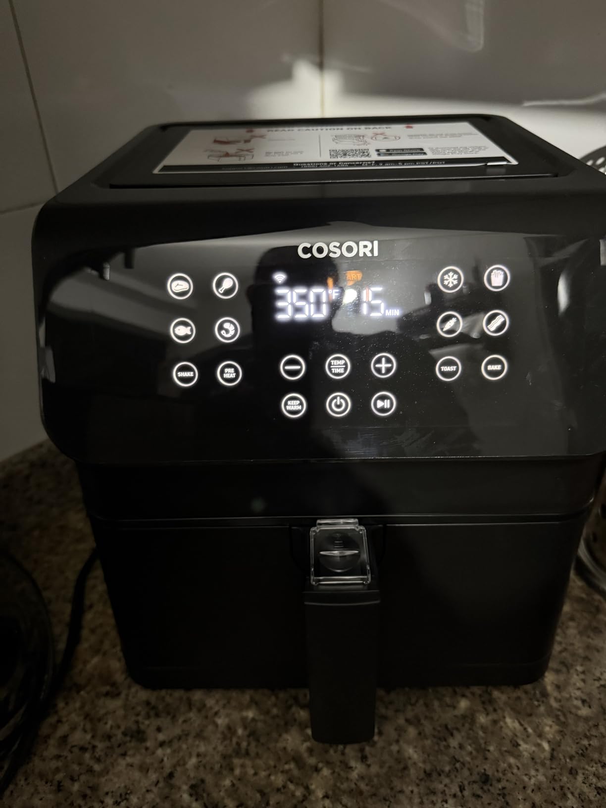 COSORI Air Fryer Pro Smart 5.8QT, 3-Way Control, 12-in-1 Customizable Functions, Online Recipes, Detachable Basket, Works with Alexa & Google Assistant customer photo 1