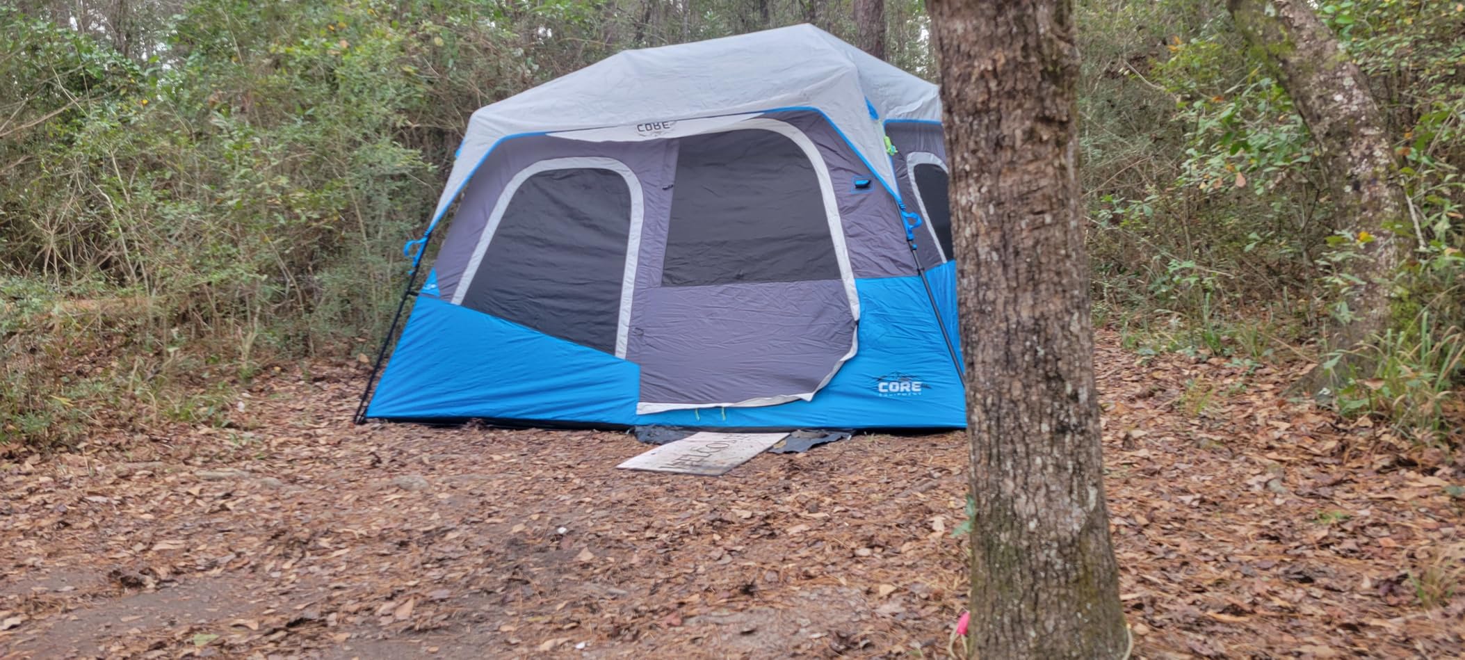 CORE Instant Cabin Tents with LED Lights | Family Multi Room Lighted Pop Up Tents for Camping | Included Storage Pockets for Camping Accessories customer photo 1