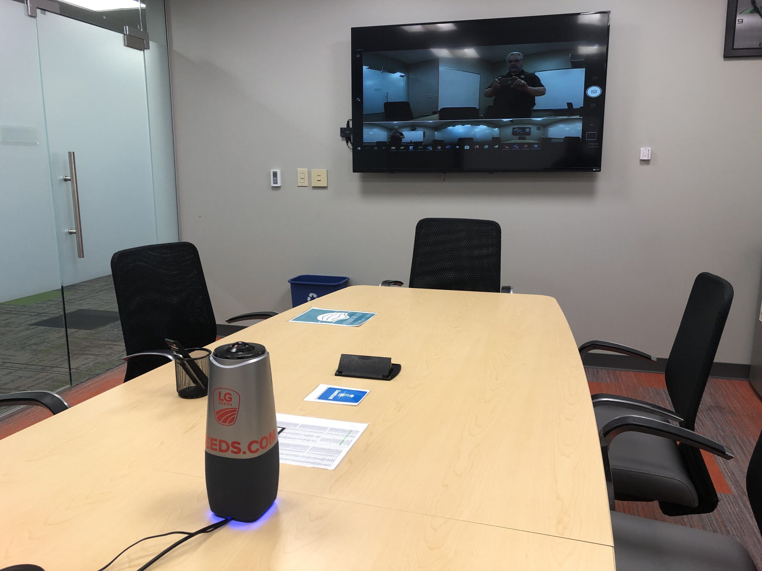COOLPO Camera 360, 4K Smart Video Conference Room Camera, Microphone, and Speaker, AI Driven Speaker Tracking, Noise Cancellation, Works with Zoom, Google Meet, Meeting, AI Huddle Pana customer photo 2