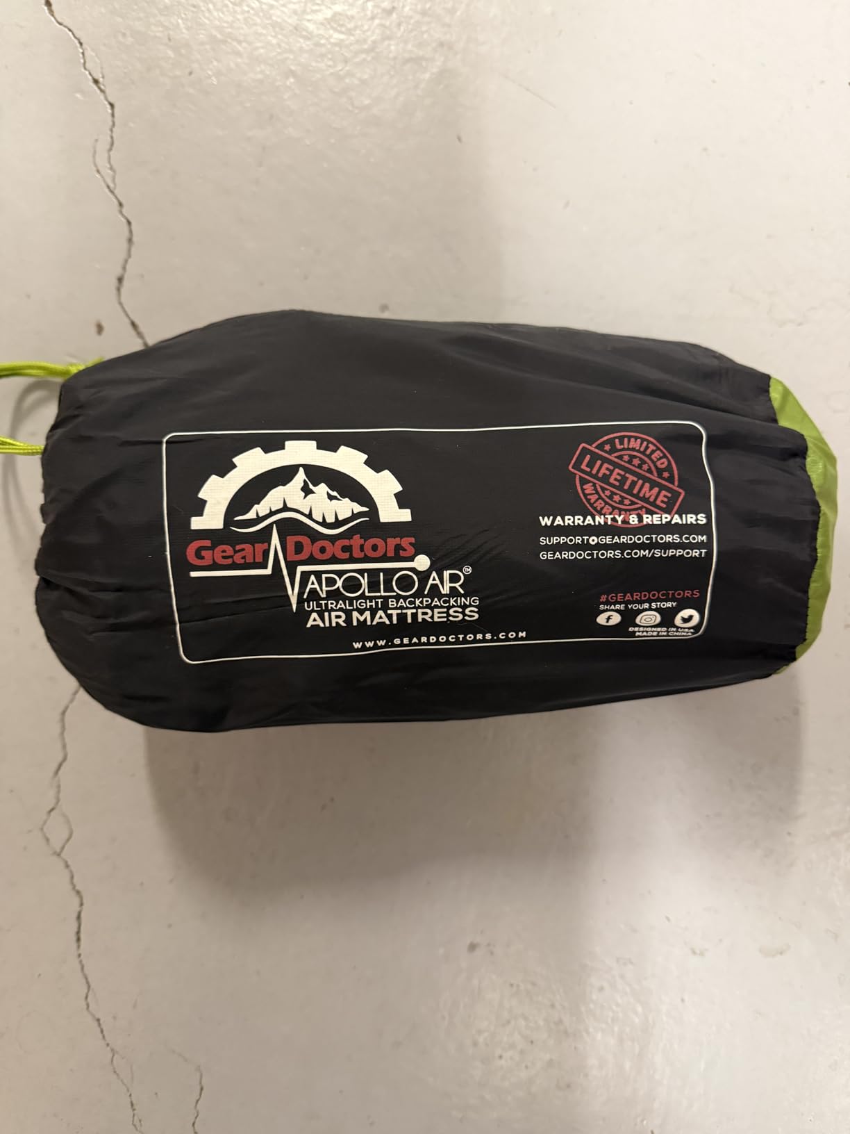 Gear Doctors ApolloAir 5.2 R-Value Ultralight Insulated Inflatable Camping Sleeping Pad - Backpacking Sleeping Pad customer photo 1