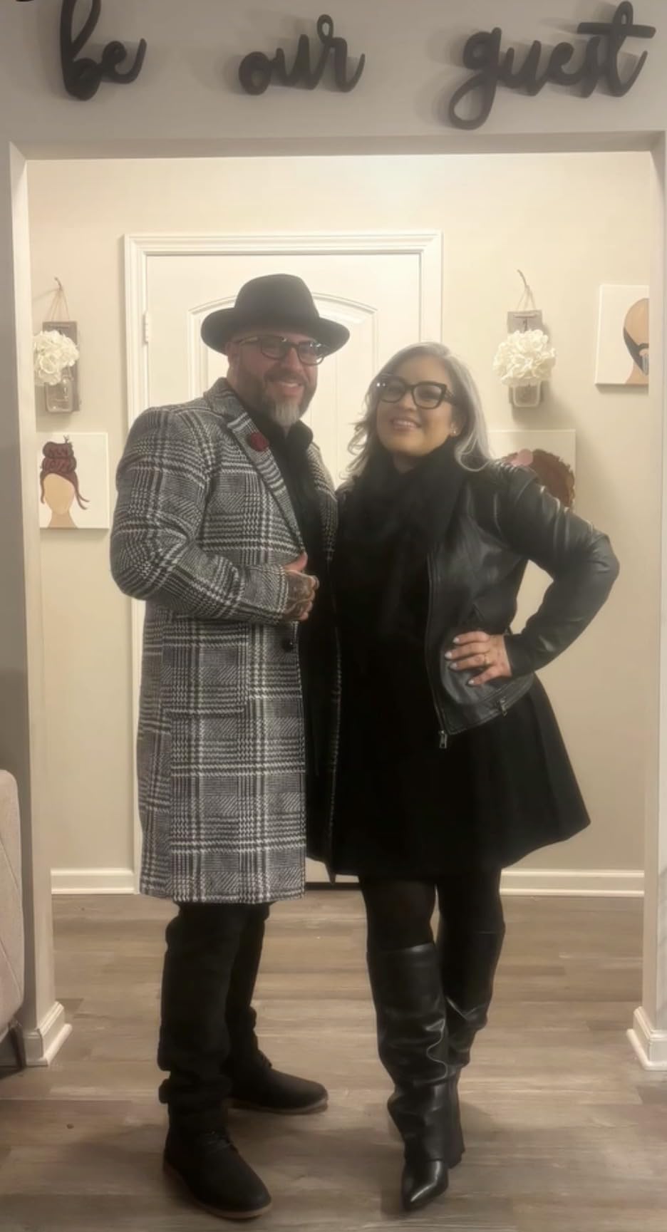 Men's Wool Blend Pea Coat Notched Collar Single Breasted Overcoat Warm Winter Trench Coat customer photo 2