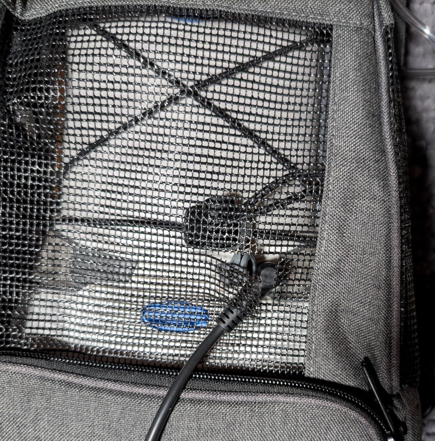 CURMIO Portable Oxygen Concentrators Backpack, POC Travel Carrying Bag with Mesh Panels for Breathability, Compatible for Inogen, Oxygo, Caire Units, Gray, BAG ONLY customer photo 1