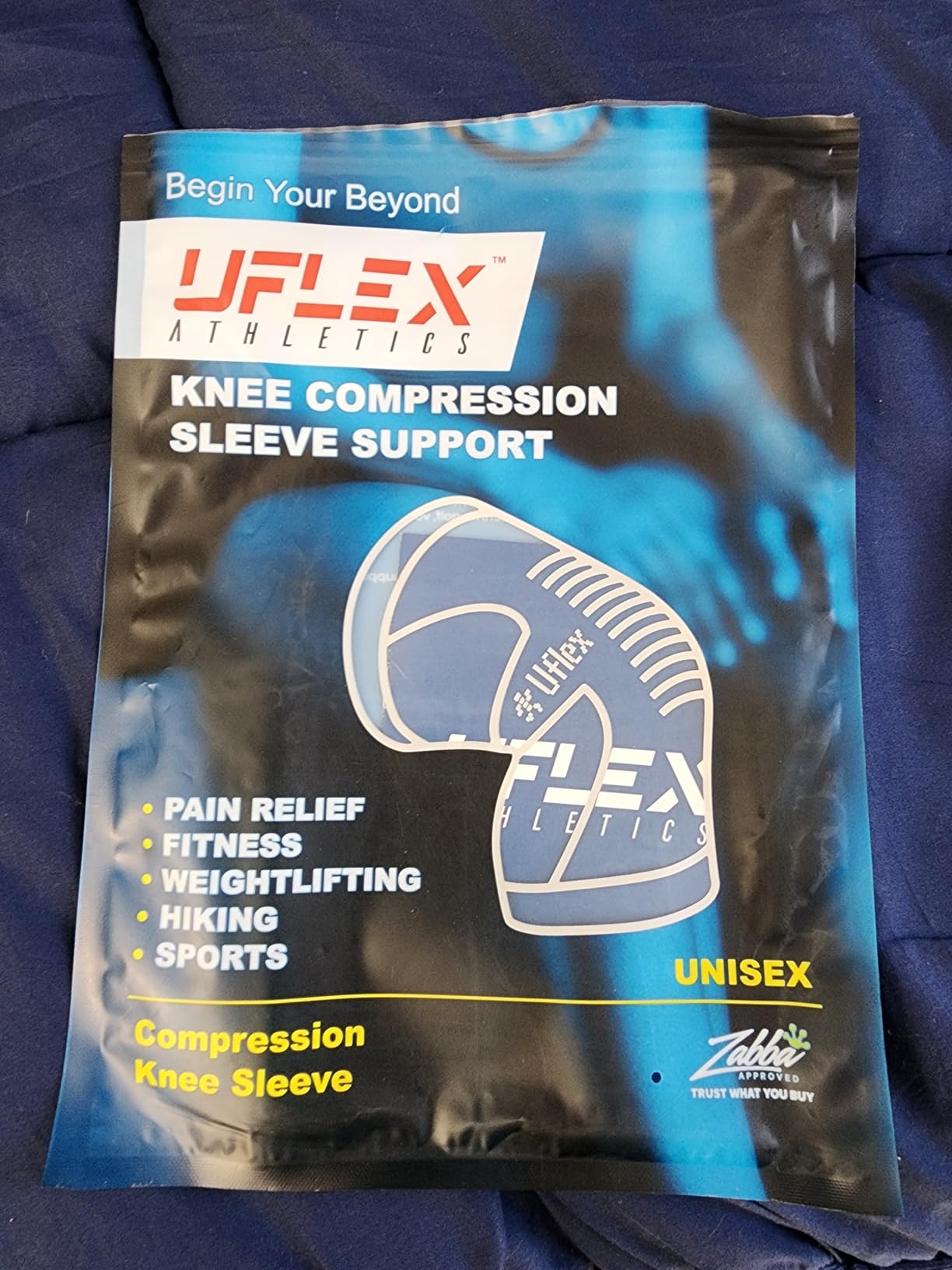 UFlex Athletics Knee Brace for Men and Women Knee Compression Sleeve Support for Arthritis Joint Pain Relief, Workout, Swelling, Sports, Circulation, Running, Recovery Support for ACL & Meniscus Tear customer photo 2