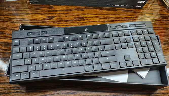 Corsair K100 RGB Mechanical Gaming Keyboard - Cherry MX Speed RGB Silver Keyswitches - PBT Double-Shot Keycaps - Elgato Stream Deck and iCUE Compatible - QWERTY NA Layout - Black customer photo 1